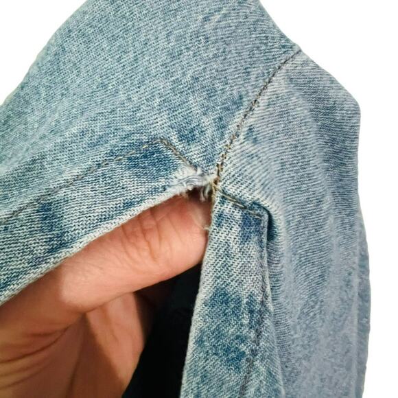 Vintage NY Style Denim Sleeveless Dress Jean Womens Small - Picture 5 of 9